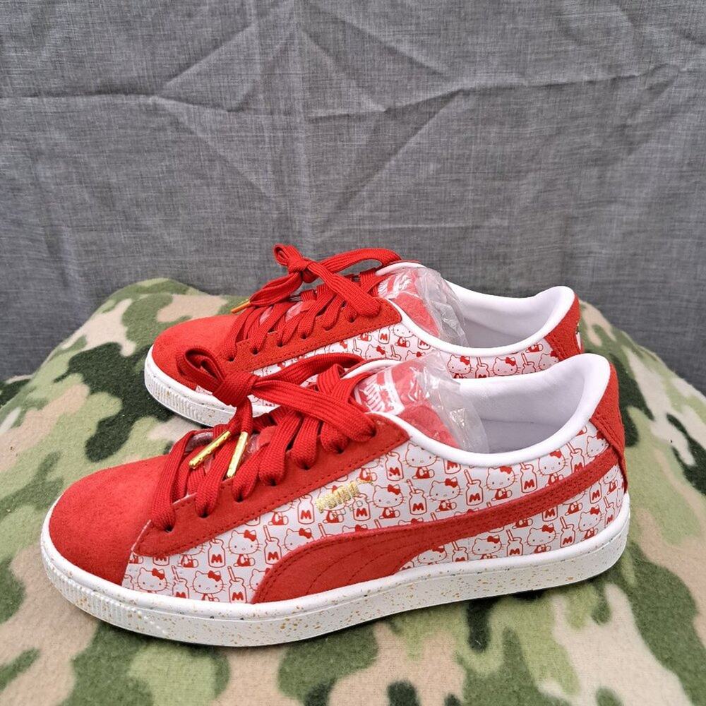 %Woman PUMA Hello kitty collaboration Kawaii sneakers Size 6C NEW / A53